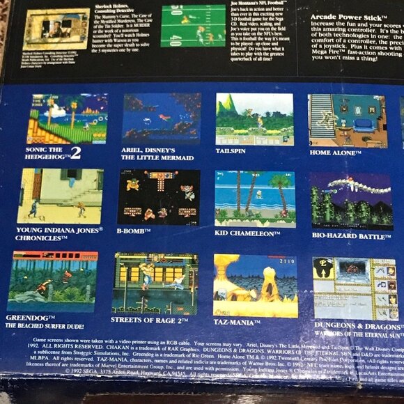 Sega Genesis 16-bit System W/ Alien Storm - Picture 5 of 11